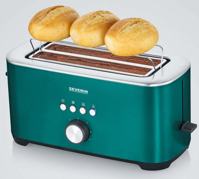 Severin Langschlitz-Toaster - matt-grün