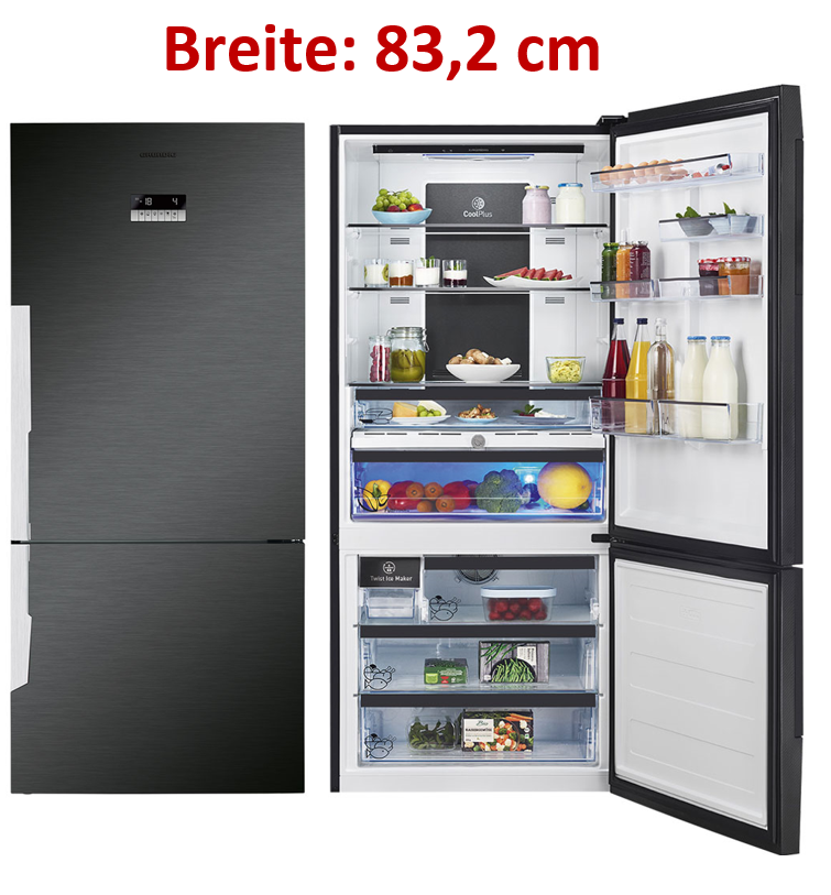 Grundig No Frost-Kühl-/ Gefrierkombination - BREITE: 83,2 cm