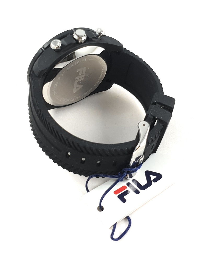 Fila Herren Uhr Armbanduhr Drum Roller 38-845-001 Silikon schwarz