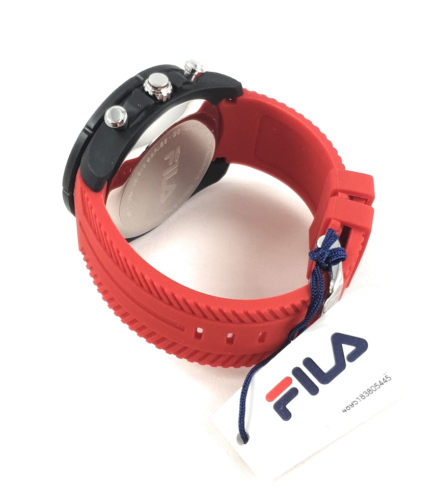 Fila Herren Uhr Armbanduhr Drum Roller 38-845-002 Silikon rot