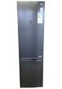 LG Kühl-Gefrierkombination Schwarz, NoFrost, A+++, 384 l