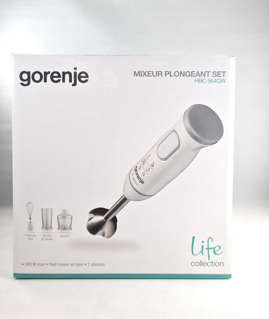 Gorenje Stabmixer-Set 4-tlg., 560 Watt, weiß